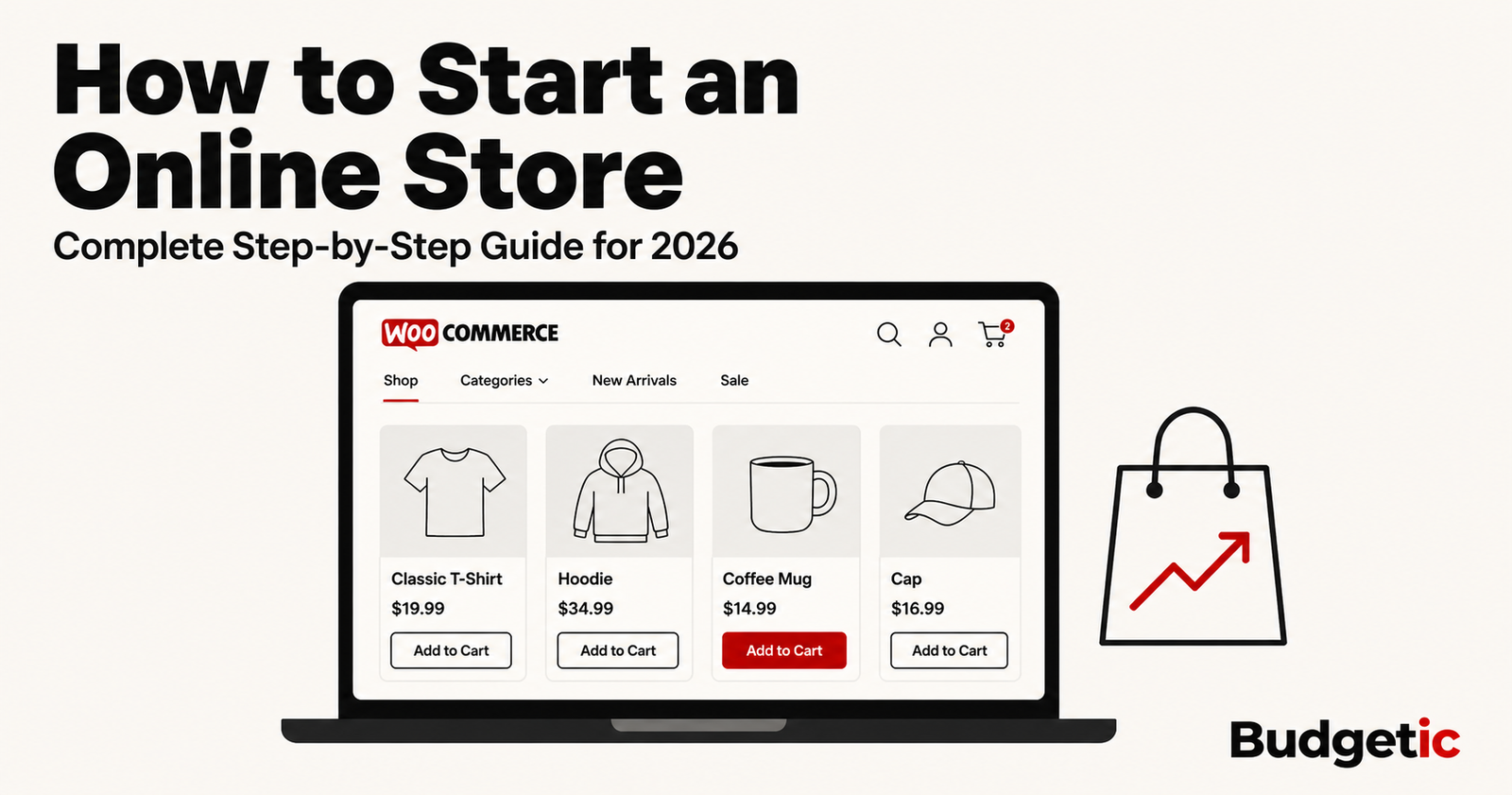 start an online store 2026, WooCommerce setup guide, eCommerce for beginners, sell online 2026